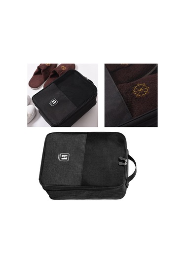 Padalink Polyester Ayakkabı Saklama Çantası - Su Geçirmez, Kol Saati, Büyük Kapasiteli, Seyahat Spor Gym Uyumlu Gri Gri