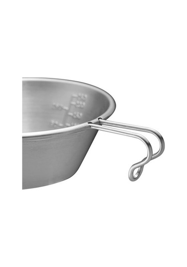 Bloomnest Yüksek Kaliteli Açık Hava Paslanmaz Çelik Kase Kamp Kupası 500ml Taşınabilir Piknik Tenceresi Gümüş Gümüş Gümüş