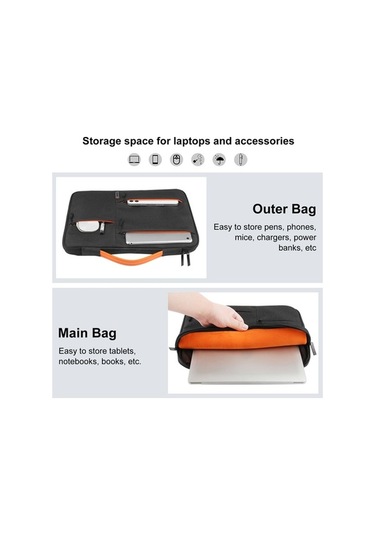 Didadodo 14 Su Geçirmez Çok Katmanlı Koruma İş Dizüstü Çantası - Pu Sap Küçük Boy Laptop Çantası Laptop Çantası