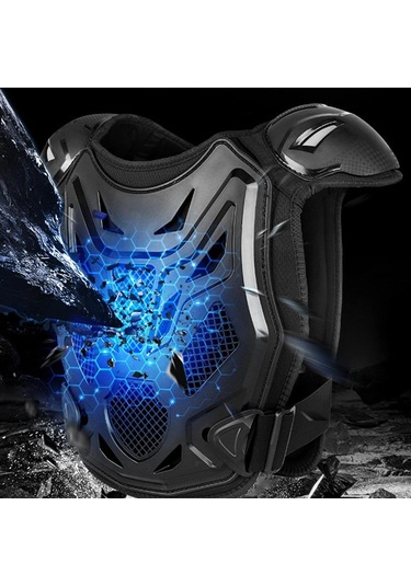 Suntek Çocuk Motosiklet Zırh Dirt Bike Dişli Motokros Siyah