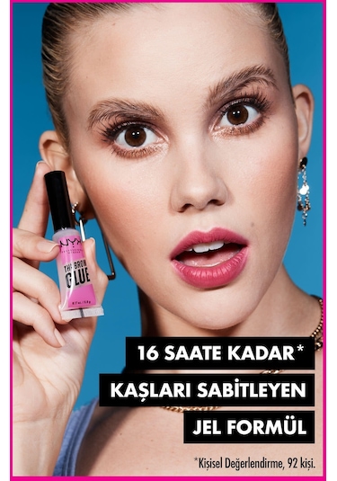NYX Professional Makeup The Brow Glue Instant Brow Styler Şeffaf Kaş Sabitleyici Maskara