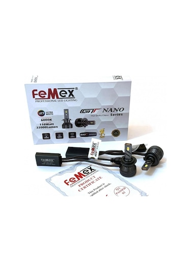 Mercedes A Serisi W177 2018-2024 Uzun Far Gt Nano Beyaz H7 Mini Led Xenon Şimşek Etkili 22000 Lümen