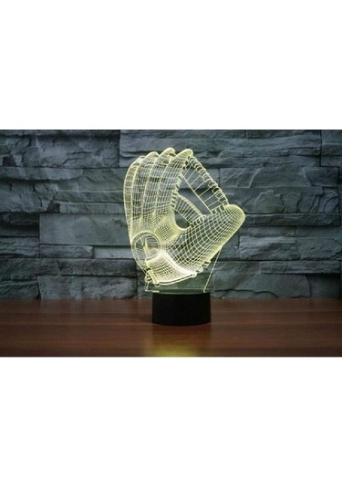 Wealthglow Renk Değiştiren 3d Dekoratif Şekilli Led Lamba - 12 Cm R1mrjv Siyah