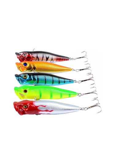 Lemestar Suya Vurucu Dalga Sürükleyici 9.5cm Plastik Yabancı Yem, 5 Renk Seçeneği, Su Üstü Av Aleti, Dayanıklı Malzeme İle Üretildi