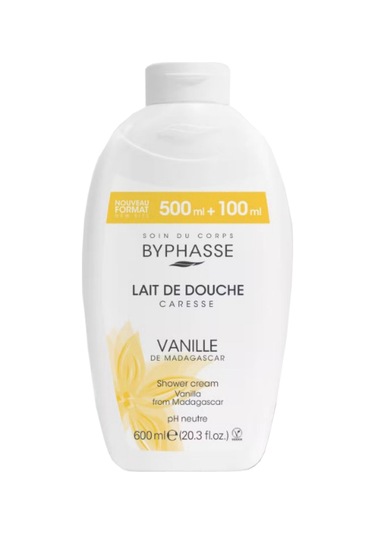 Byphasse Caresse Vanilya Çiçeği Özlü Kremli Duş Jeli 600 ML