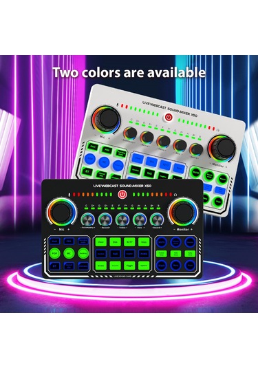 Hfambition X50 Siyah Canlı Yayın Ses Kartı - Telefon Bilgisayar Uyumlu, Otg Dijital Kayıpsız Aktarım, Şarkı İçin Optimal Performans 10.1"