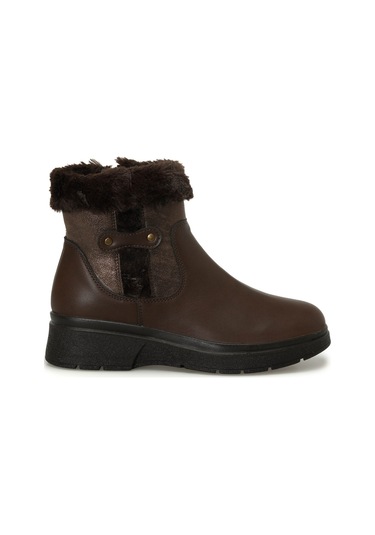 Polaris 166693.z4pr Kahverengi Kadın Düz Bot 000000000101922081 Kahverengi