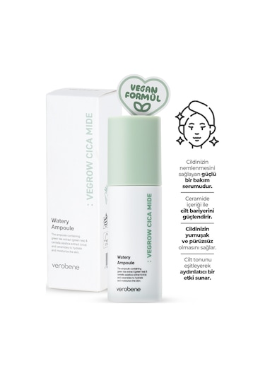 Verobene Wegrow Cica Mide Watery Kore Yeşil Çay Özü Ampul 50 ML