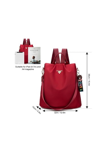 Hırsızlığa Karşı Dayanıklı Sırt Çantası Kadın Çantası Öğrenci Okul Çantası Günlük Tüm Uyumlu Çapraz Seyahat Sırt Çantası Naylon Kumaş Seyahat Çantası Kırmızı Kolye Gönder Kırmızı Hırsızlığa Karşı Dayanıklı Sırt Çantası Kadın Çantası Öğrenci Okul Çantası Günlük Tüm Uyumlu Çapraz Seyahat Sırt Çantası Naylon Kumaş Seyahat Çantası Kırmızı Kolye Gönder Kırmızı