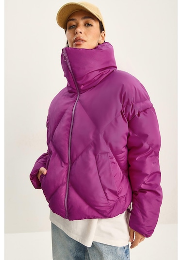 Shade Kadın Oversize Şişme Mont 10191065 - Fuşya