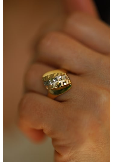 14 Ayar Altın Taşsız Kalemli Anne Yüzük 9 - Yzk26867