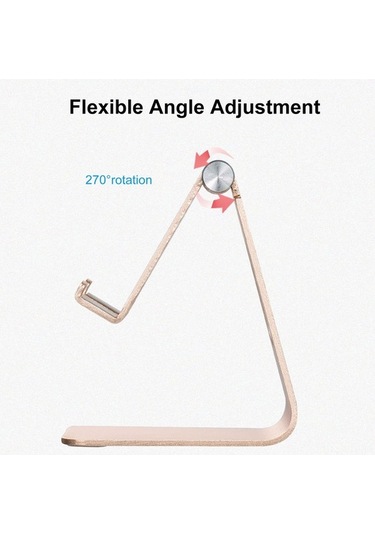 Sandwich Alüminyum Z4a Cep Telefonu Ve Tablet Tutucu, Siyah - 270 Döner, İki Kollu, Taşınabilir Masa/yatak Odası Stendi