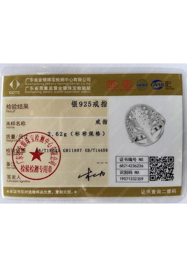 925 Ayar Gümüş Hayat Ağacı İçi Boş Yüzük Moda Takı 10