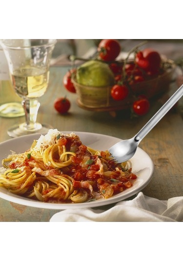 Pazly Açık Hava Kampı Sırt Çantası İçin Titanyum Uzun Saplı Spork Çatal Bıçak Seti - Çok Renkli Çok Renkli