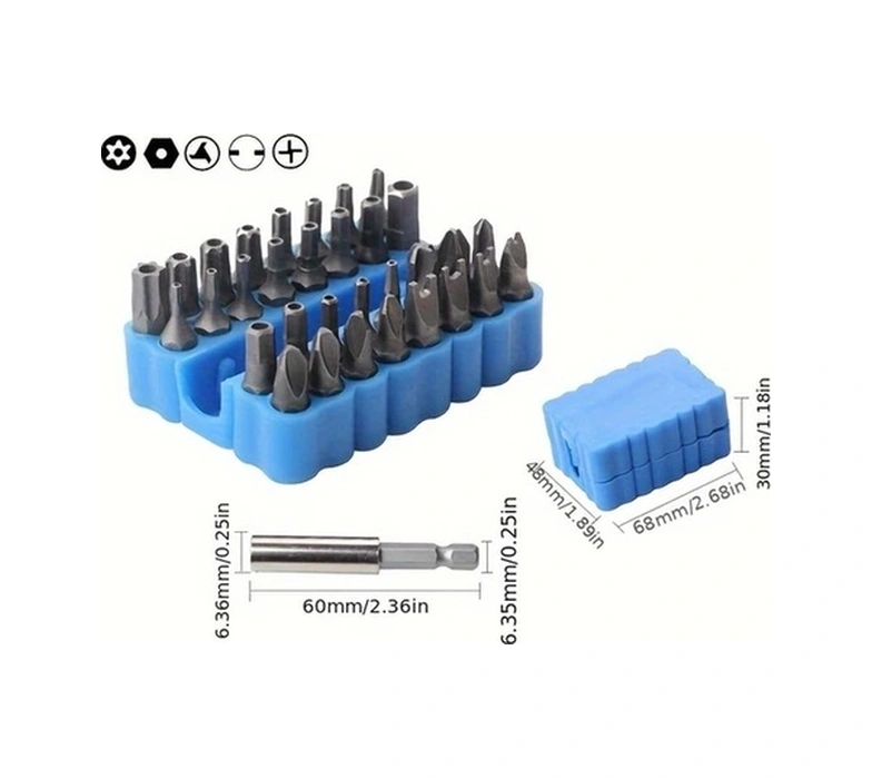 Trendooze 33 Parça Promaster Tornavida Uçları Seti - Kırmızı, Manyetik