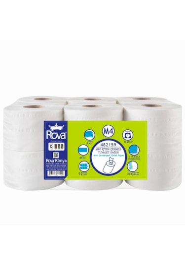 Rova İçten Çekmeli Tuvalet Kağıdı Mini 4kg