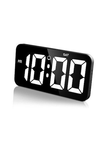 Ev Dekorasyonu İçin Otomatik Karartmalı Sessiz 11 Dijital Duvar Saati 12/24 Saat B Diğer