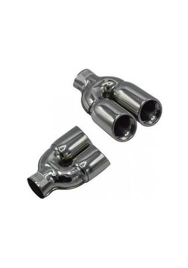 Universal Krom Egzoz Ucu Çiftli S Model Sağ Çıkış 76 100 800-004r