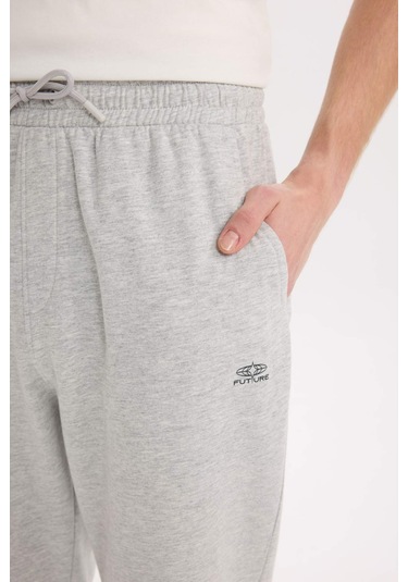 DeFacto Regular Fit Eşofman Altı Cepli Basic Düz Beli Bağcıklı Lastikli Paça D4416AX25SPGR362