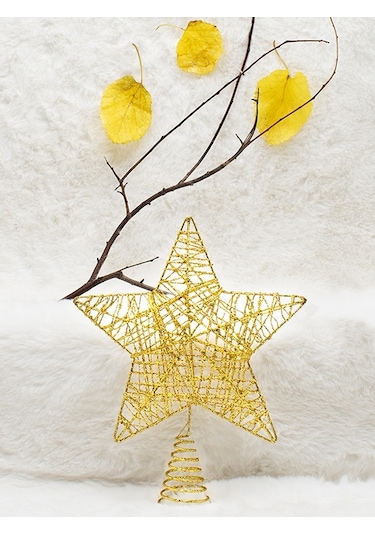 Waldern Yılbaşı Çam Ağacı Yıldız Tepeliği Gold