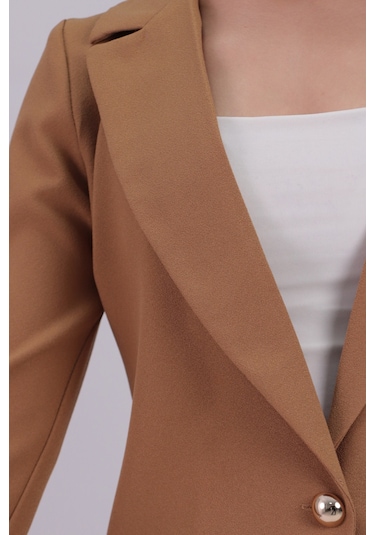 Armonika Kadın Camel Tek Düğmeli Ceket Arm-20k001020
