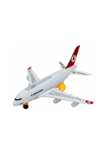 Thy Airbus A380 Işıklı Sesli & Yürüyebilen Oyuncak Uçak Orta Boy