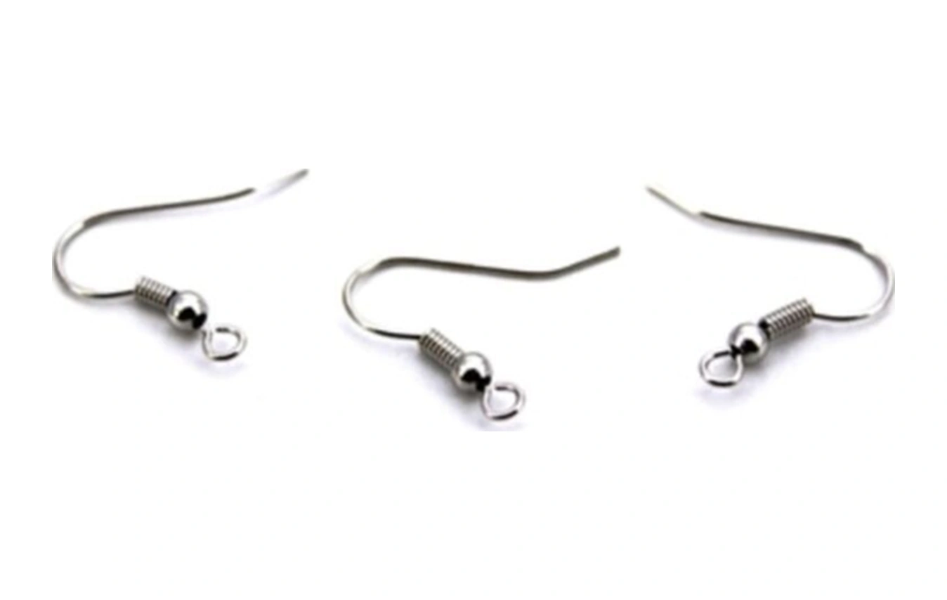 18x20 Mm Küpe Kancası Nikel Kaplama 50 Adet