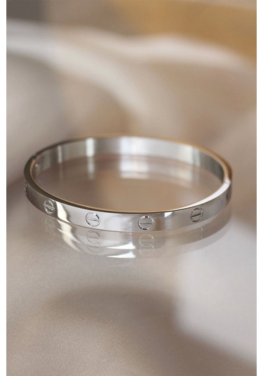 316l Çelik Silver Renk Bilezik Silver