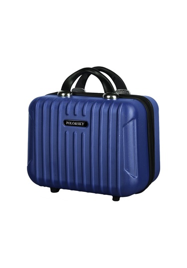 Polo&sky Class Model Lacivert Renk Abs Makyaj Çantası El Valizi
