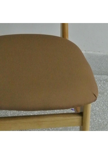 Suntek Kahve Kilitli Tokalı Streç Yemek Odası Sandalye Koltuk