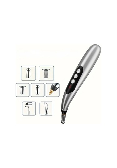 Akupunktur Güzellik Kalemi Elektrikli 7 Başlıklı Cilt Cihazı İğnesiz