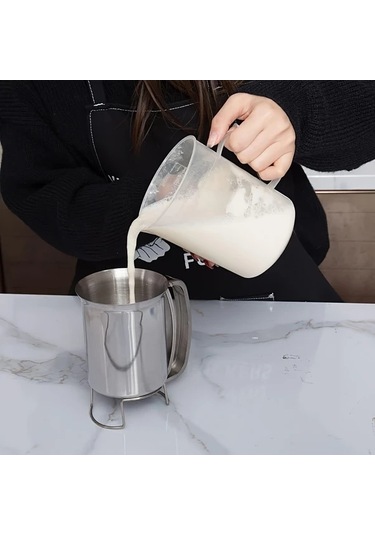 Honeybeeshop 1 Parça Paslanmaz Çelik Hamur Dispanseri Manuel Akış Kontrolü Temizlemesi Kolak Mutfak Yardımcısı