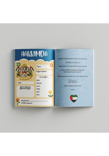 Çocuklar İçin Kudüs- Filistin Ajandam Çok Renkli