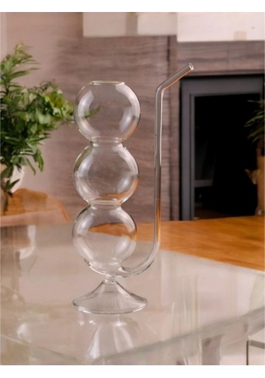 Pipetli Boğumlu Cam Bardak