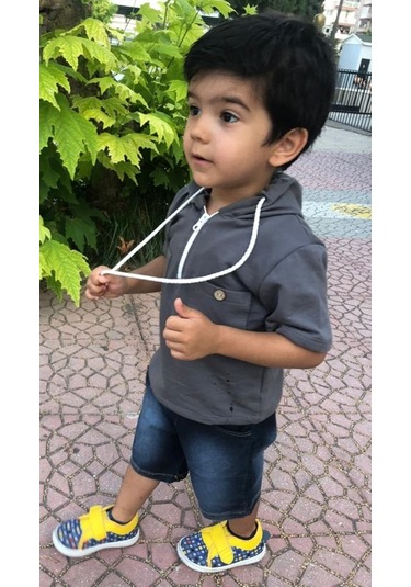 Kot Pantolonlu Kapşonlu Erkek Çocuk 2'li Takım - 3-6 Yaş