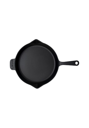Lava Döküm Kızartma Tavası 34 CM Siyah Yuvarlak