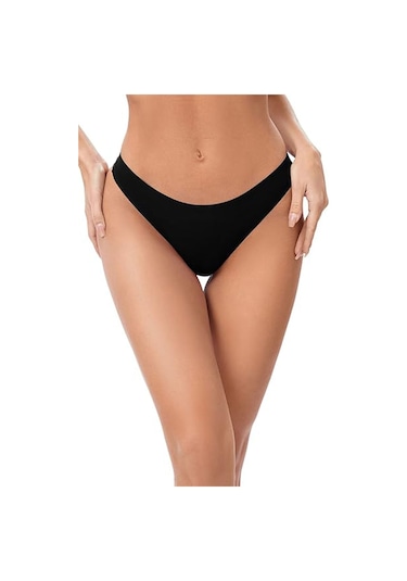 5'li Kadın Tanga İz Yapmaz Lazer Kesim String Ağ Dikişsiz 001