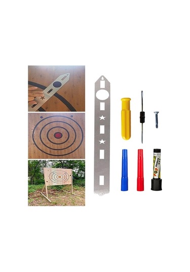 Balta Atma Hedef Şablon Stencil Balta Atma Balta Atma Oyunu Için Set 3449 Diğer