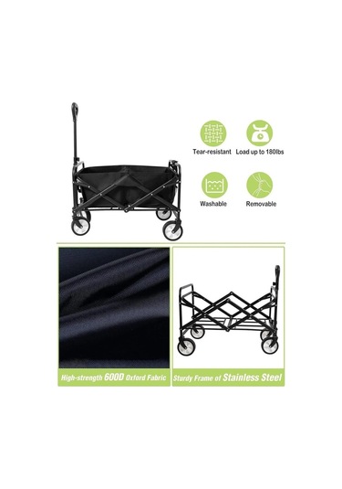 Küçük Boy Çok Amaçlı Katlanır Kamp Piknik Tatil Sahil El Arabası Vd35