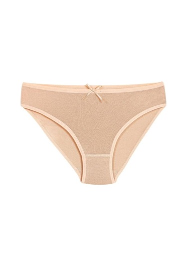 Kit İç Giyim Yıldız 10'lu Bambu Penye Kadın Bikini Model Külot Ten