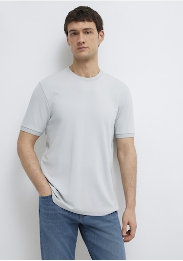 Mavi - Soft Premium Gri Tişört 0613470-70802 Gri