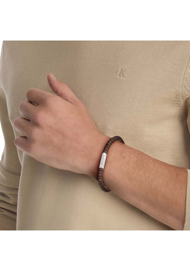 Calvin Klein Ckj35100053 Erkek Bileklik Kahverengi