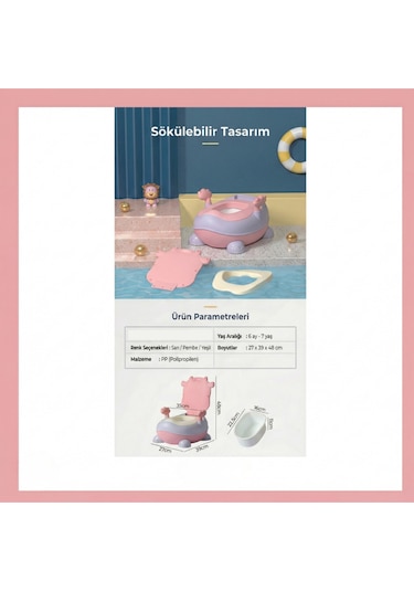 Tuvalet Eğitici Lazımlık - Pembe