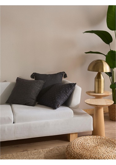 Noir Blend 3'lü Kırlent Kılıf Seti Siyah