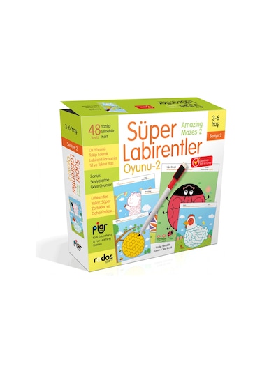 Süper Labirentler - Seviye 2 - 3-6 Yaş