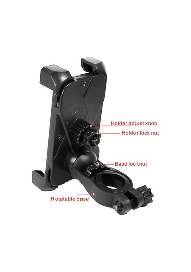 360 Dönen Bisiklet Bisiklet Telefon Tutucu Gidon Montajı