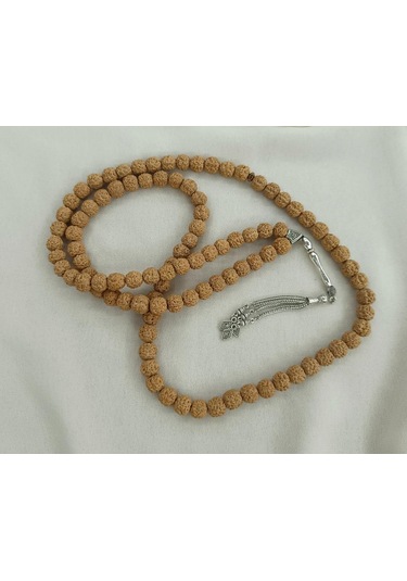 Tesbih 99 Lük 10 Mm Doğal Rudraksha Rudraşka Tespih