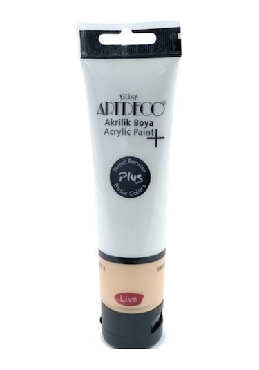 Plus Akrilik Boya 100ml Tüp 502 Titanyum Beyazı 502 Titanyum Beyazı