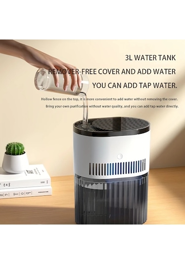 Motion003 1 Bilgisayar 2si 1 Arada Hepa Hava Temizleyici Nemlendirici Usb Otomatik Kapanma Sessiz Buyuk Kapasiteli Ev Ofis Icin