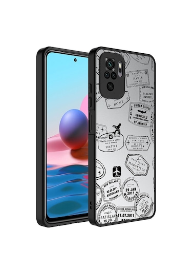 Xiaomi Redmi Note 10 Kılıf Aynalı Desenli Kamera Korumalı Parlak Zore Mirror Kılıf